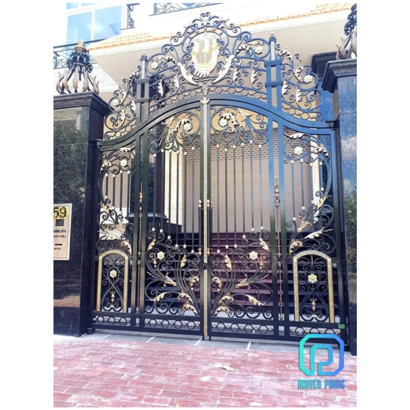 The Use Of Epoxy Paint And Hot Dip Galvanized For Custom High Quality Electric Driveway Gates, Wrought Iron Gates, Metal Gate