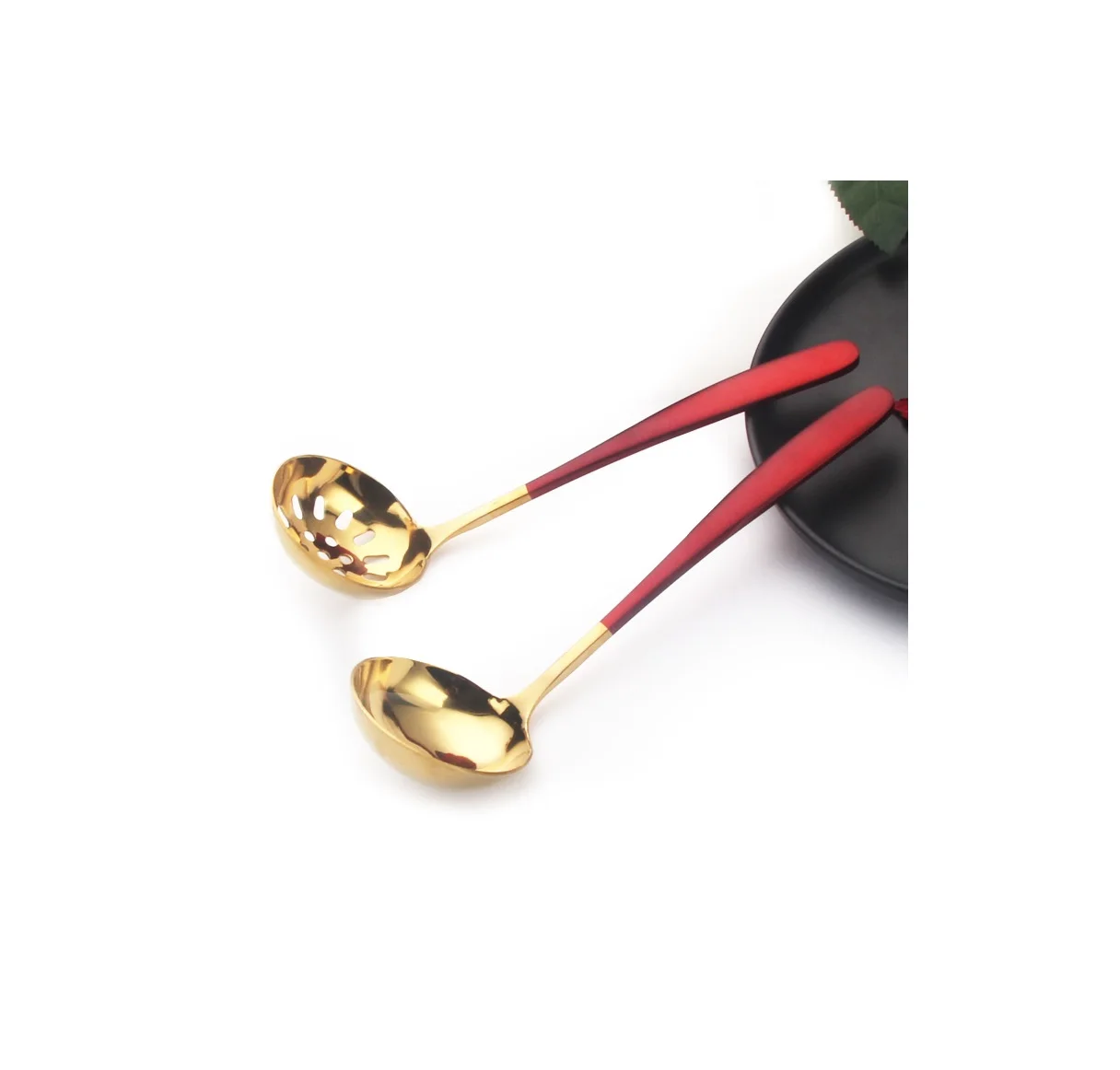 New Style  Metal Ladle Flatware Kitchen Accessories Cooking Tools Kitchen Utensils Kitchenware Ladle With Handles