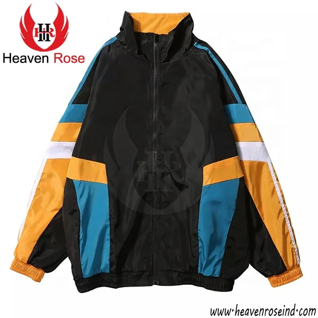 Black And White Windbreaker Jacket Men Green Wind Breaker Jackets Custom Made OEM Service