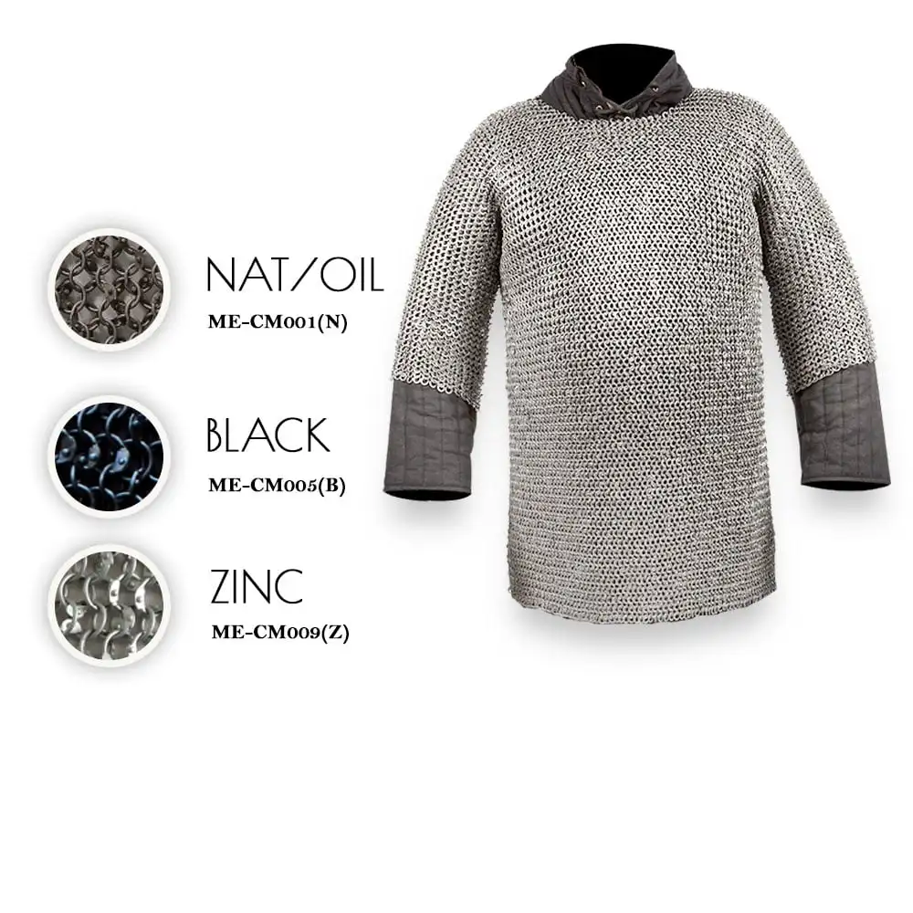 Indian Factory Manufactured round Riveted Ring Chainmail Made from Mild Steel Metal Crafts Product