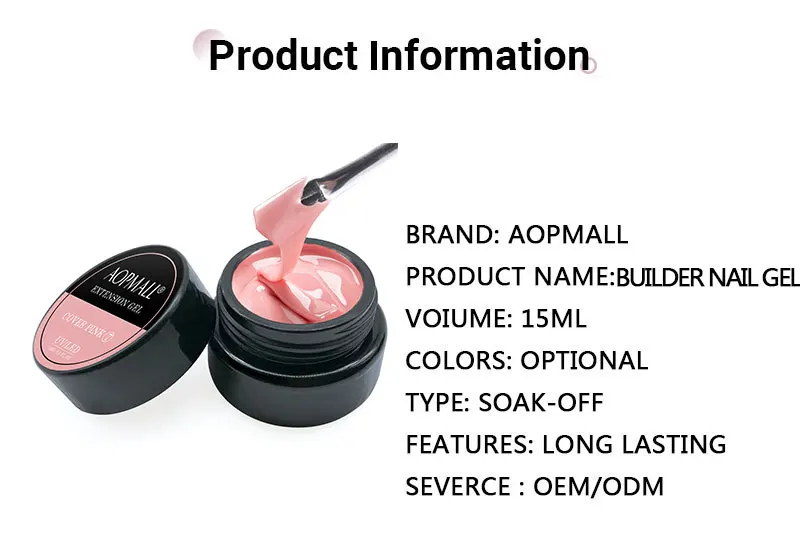 Aopmall лак для ногтей длительного действия UV хорошее конструирующий Гель-лак строитель жесткий расширение