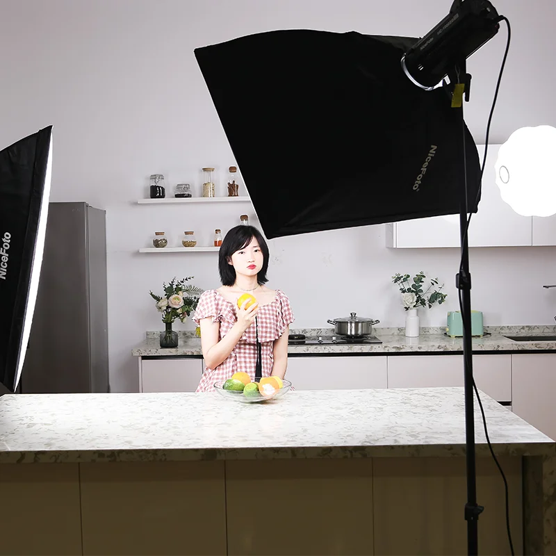 KT-HC403-X (HC-1000SB III )  NiceFoto 100W 5600K daylite CRI 95+ COB LED Video Light kit light for photo