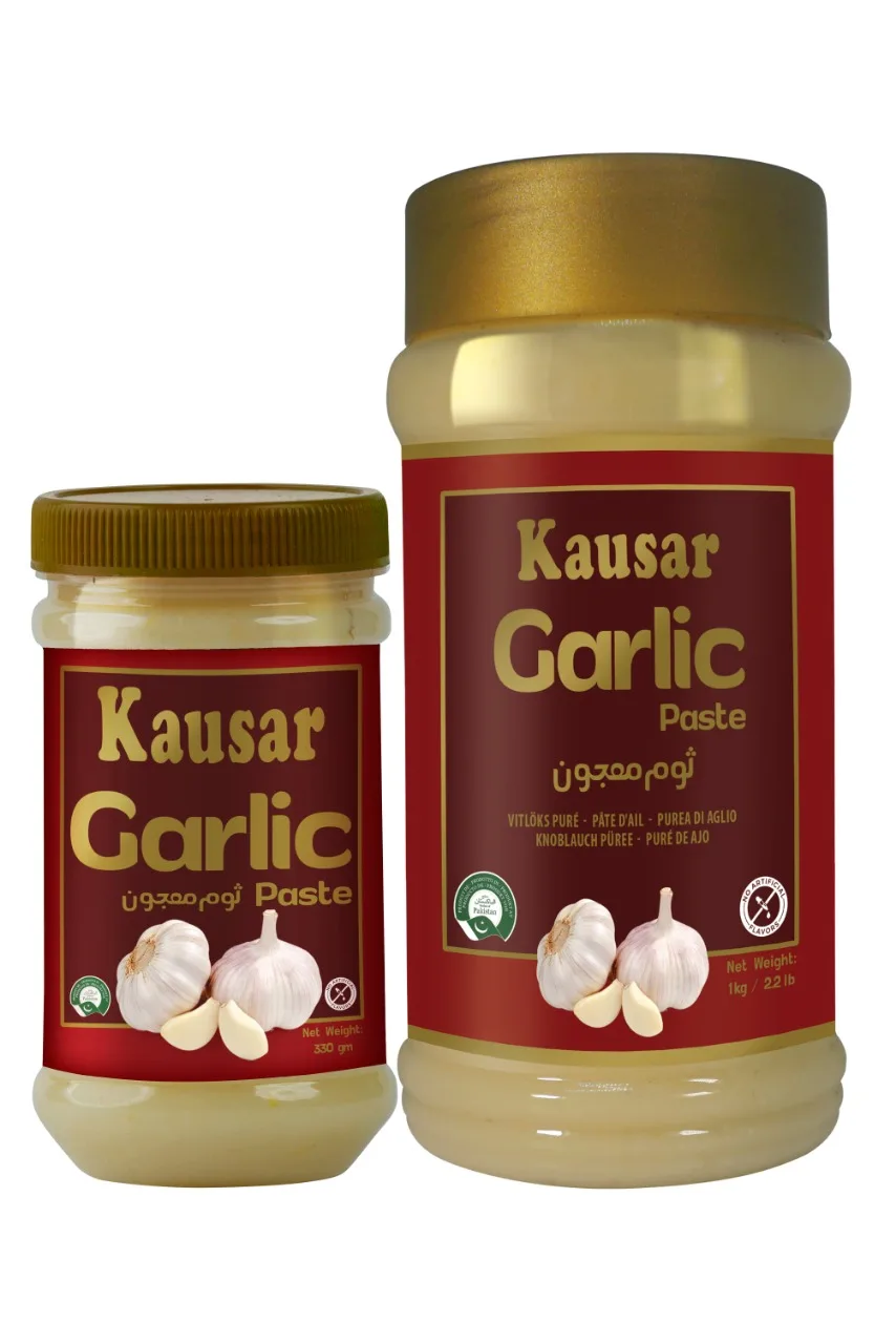 Kausar GARLIC Paste 330gm All Natural Ready to Use
