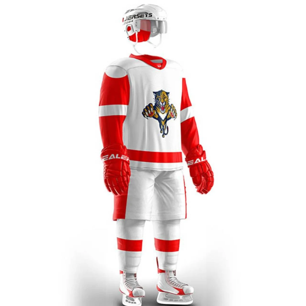 Latest design 5Xl plus size custom embroidery hockey hoodie sublimation training ice hockey uniform jersey your own design shirt