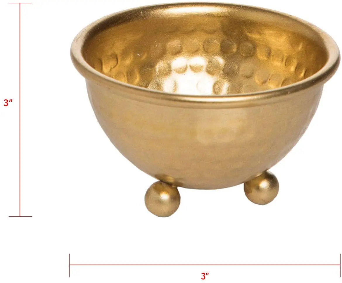 Highest Quality Aluminium and Copper Food Salad and Fruit Serving Bowl Gold and Silver Color For Home Kitchen and Restaurant