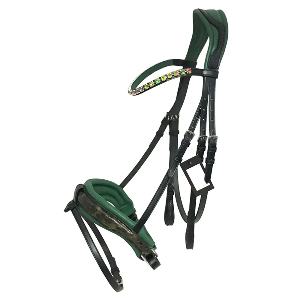 Полностью изготовленная под заказ кожаная Поло-уздечка/кожаная уздечка для верховой езды Поло занятий спортом с сильным захватом из воловьей кожи