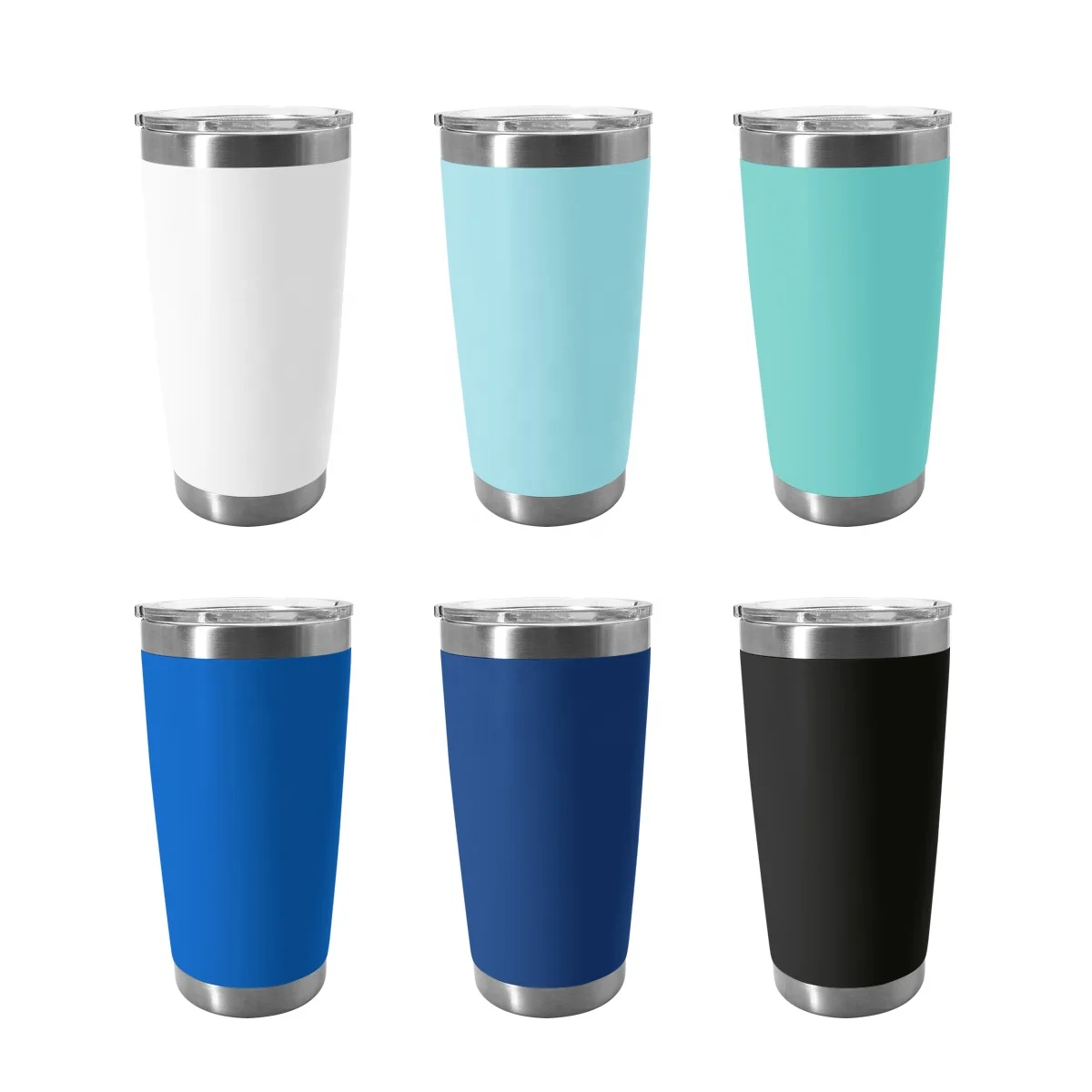 20oz tumbler stainless steel double wall student cups ceramic coating inside car mug travel mug with food grade ABS lid