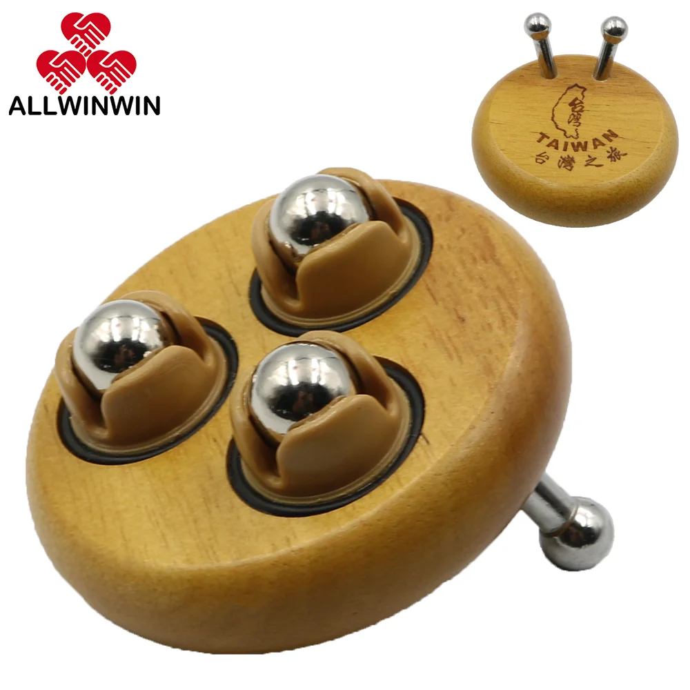 ALLWINWIN RMB30 Roller Massage Ball - Stainless Steel 3 Ball Wooden