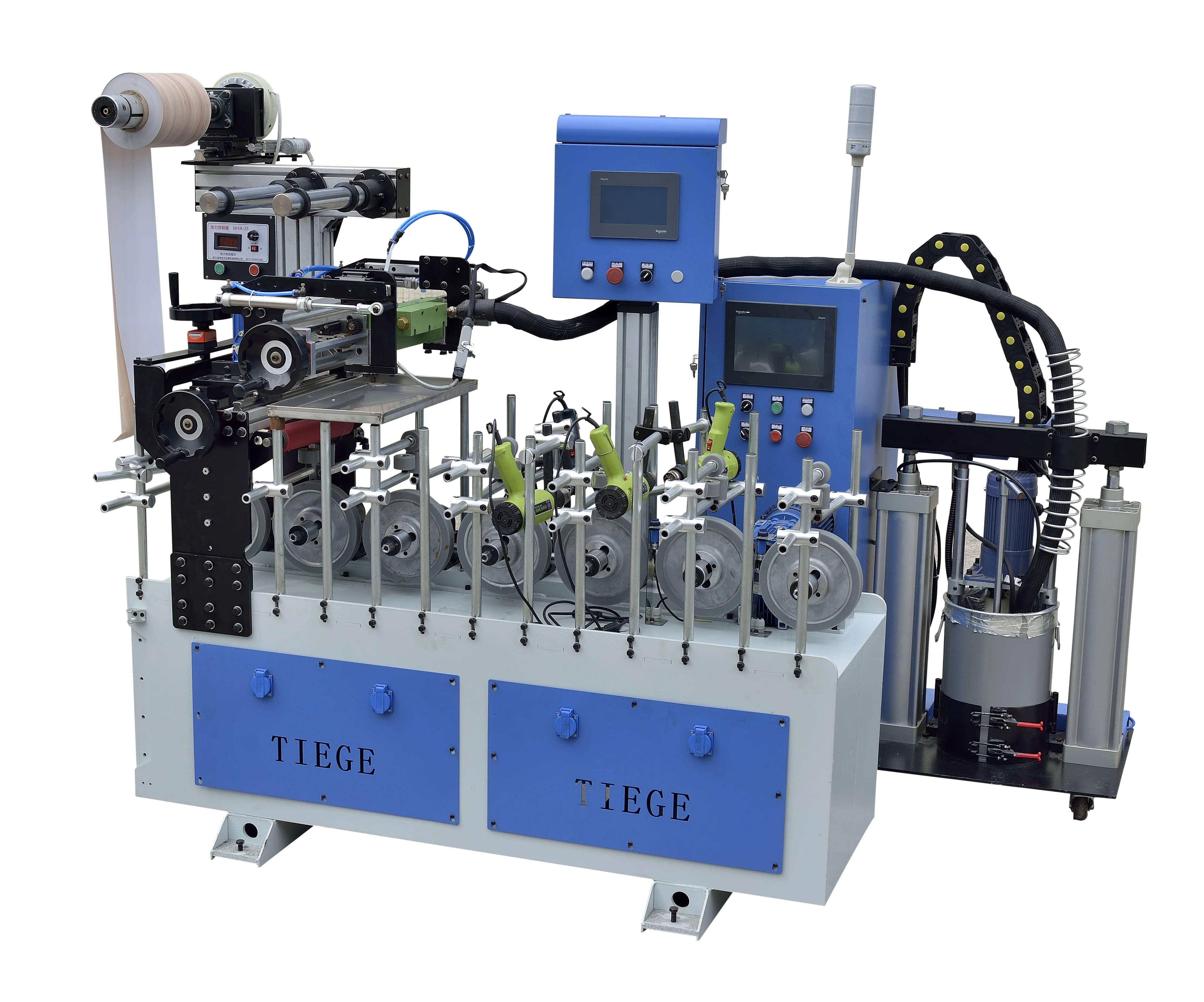 
PUR hotmelt profile wrapping machine line 