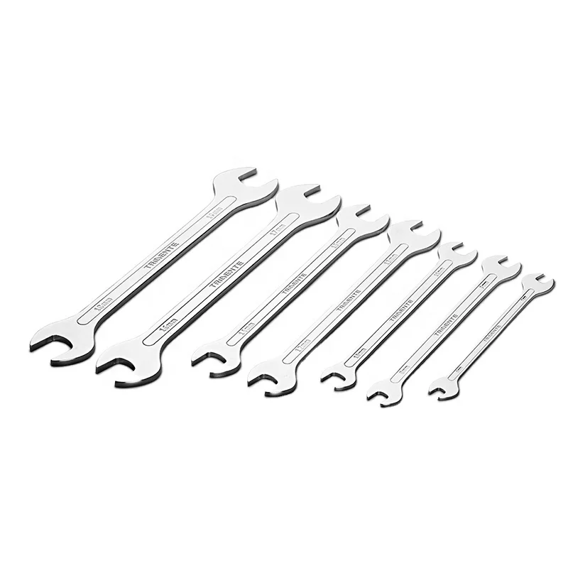 7Pcs Metric Super-Thin Open End Wrench Set  6 to 19mm