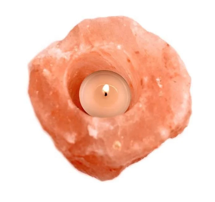 Pink salt natural Tea light candle Holder / one hole candle holder / cheap price candle holder T-Light