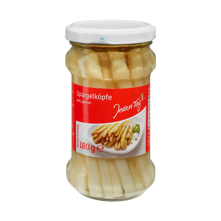 
Made in Germany Preserved White Asparagus Heads 212ml for Wholesale Purchase  (1700004455059)
