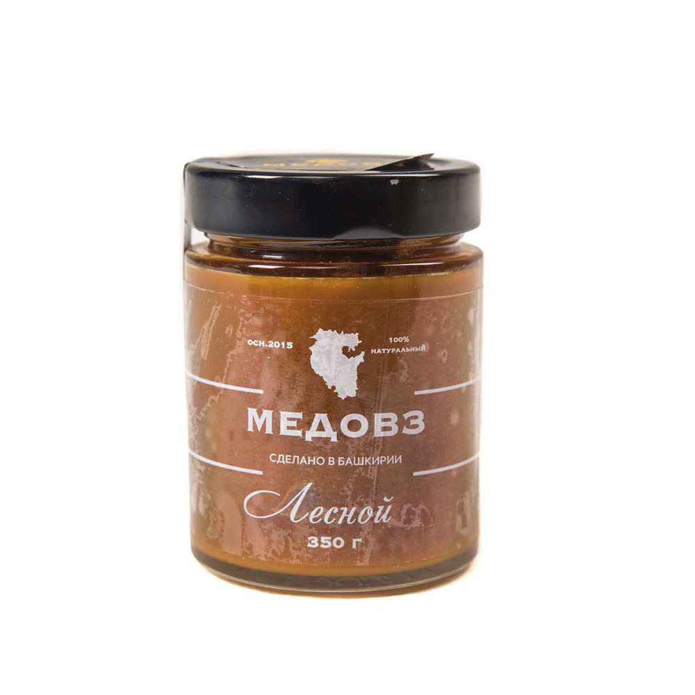 Honey Bottle Packaging with 2 Years Shelf Life Glass Jar Forest Honey 500 g Natural Bee Product