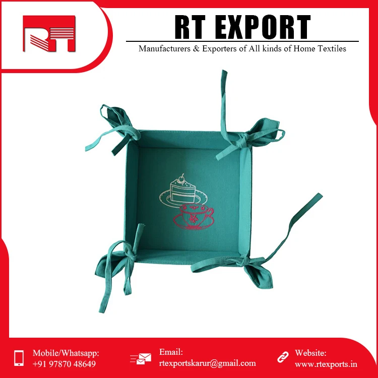 Rectangle Food Storage Best Cotton Bread Basket Buy at Affordable Price .