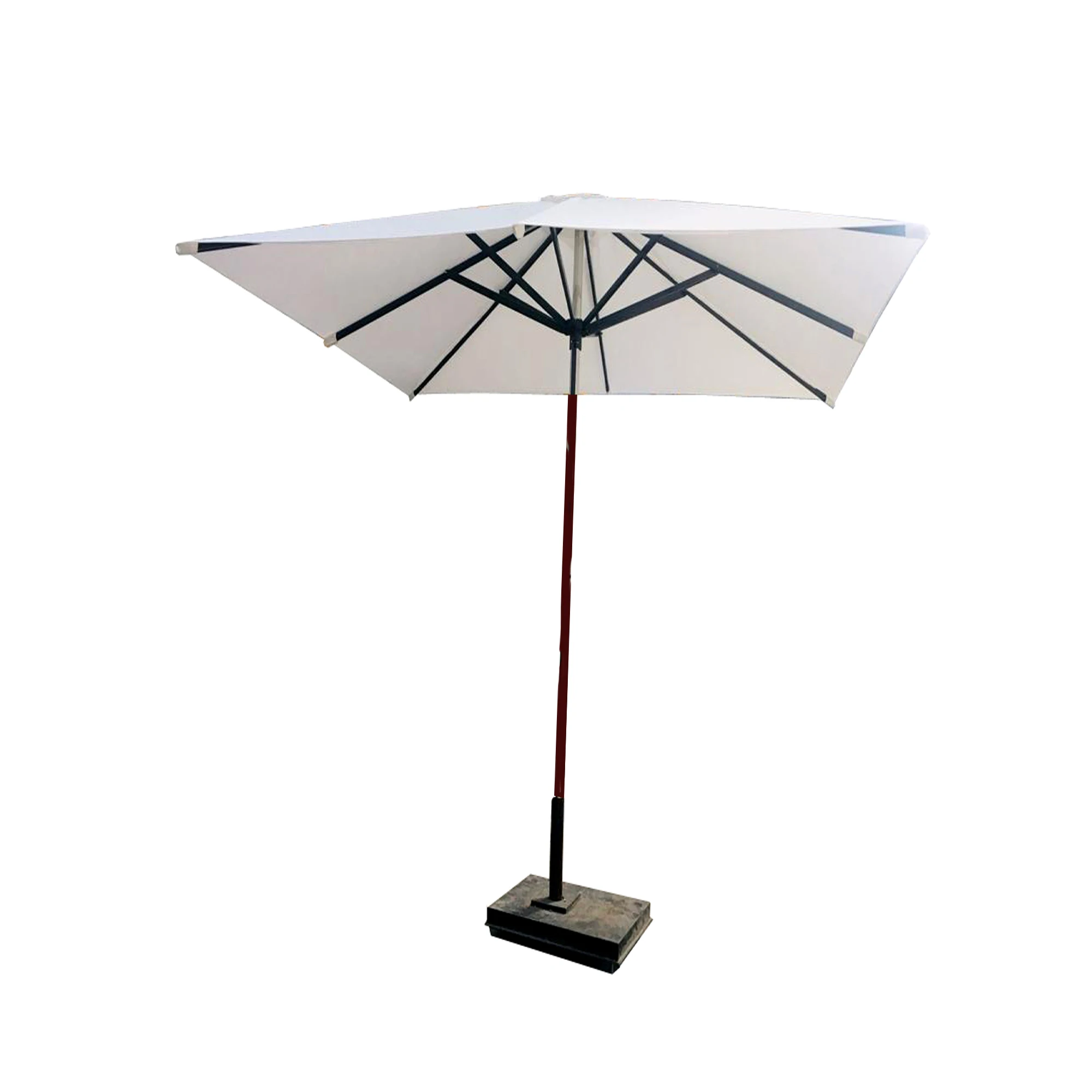 double deck outdoor umbrellas modern style stainless steel patio sun umbrellas with handle patio garden furniture