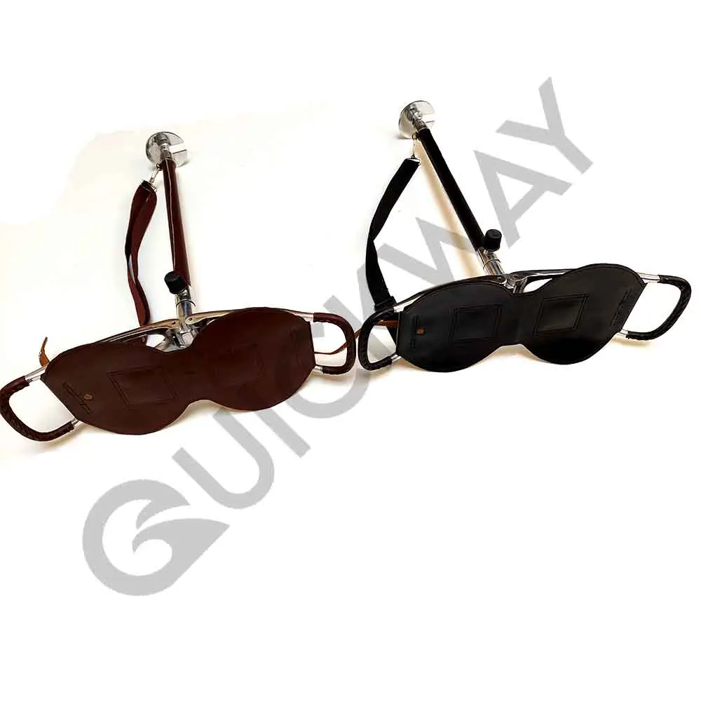 2024 Custom All-Design Leather and Wood Tripod Stool Breathable Shooting Tree Stand for Outdoor Hunting