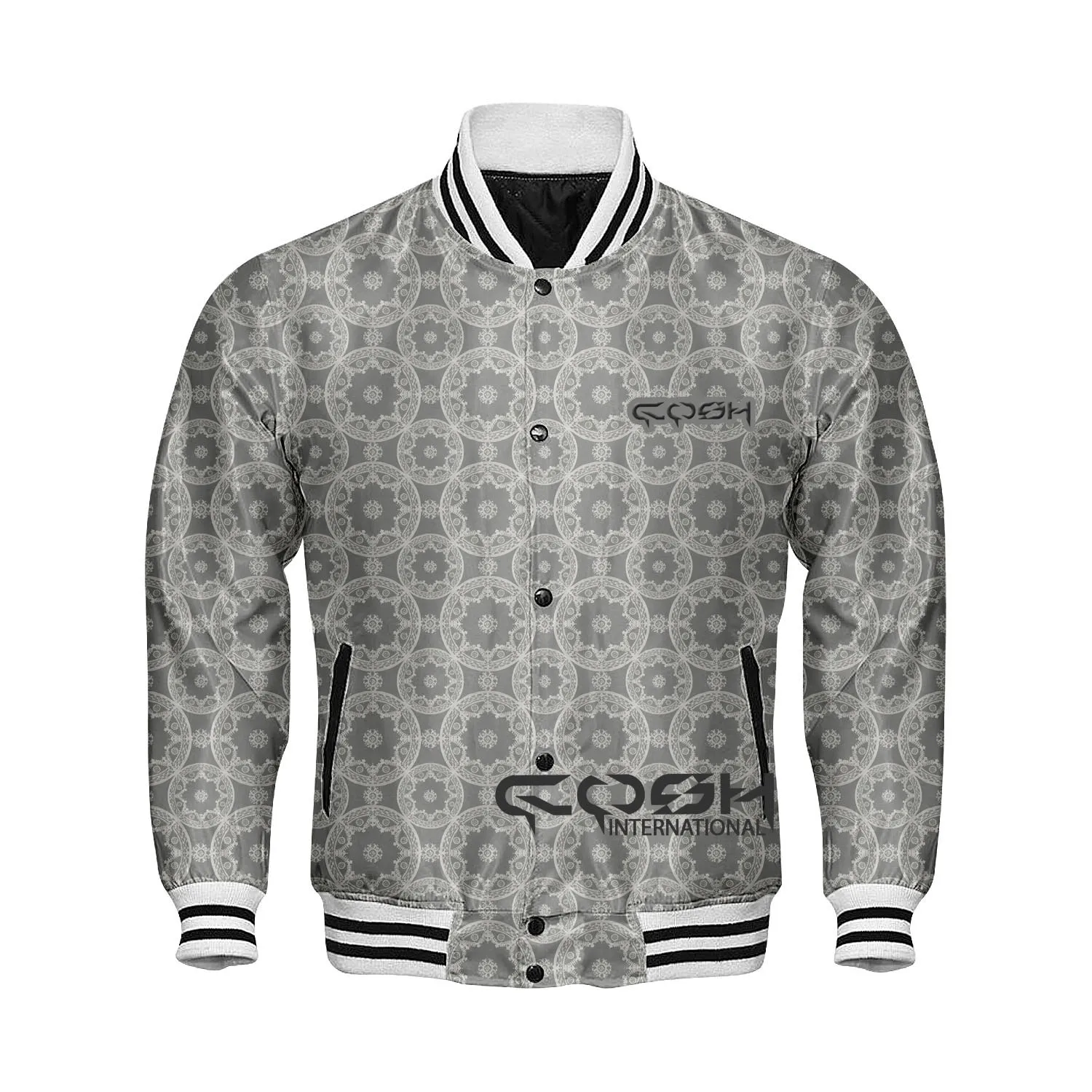 Оптовая продажа лучшее качество индивидуальная Синяя атласная куртка с изображением Галактики