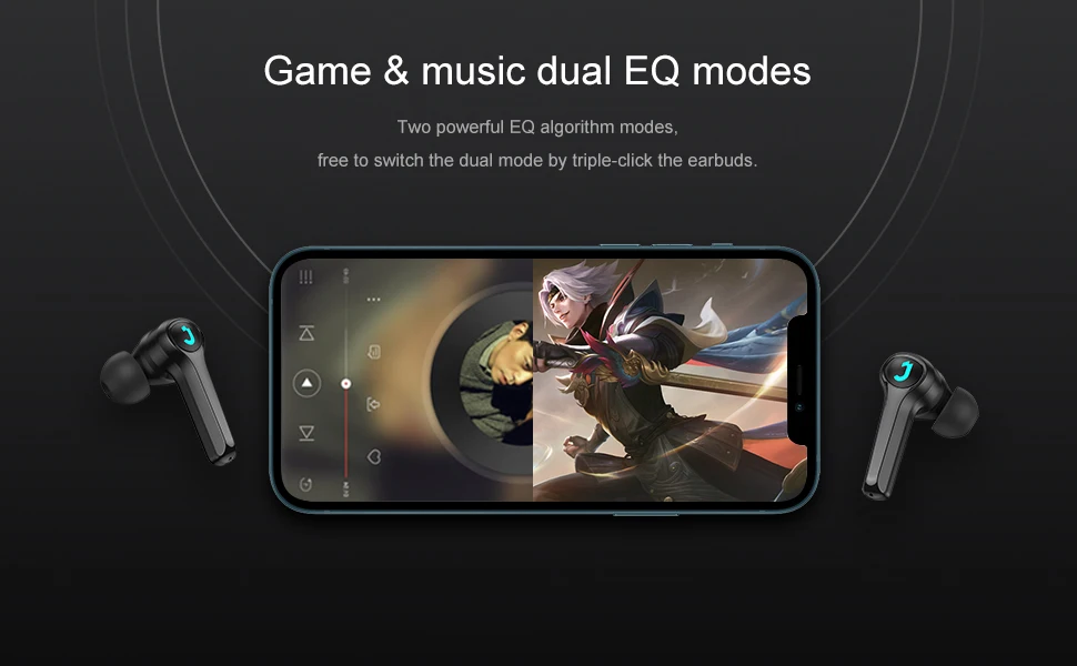 JOYROOM JR-TP1 2021 new arrival in ear gaming earphone BT 5.0 stable transmission wireless earbuds for mobile smartphone