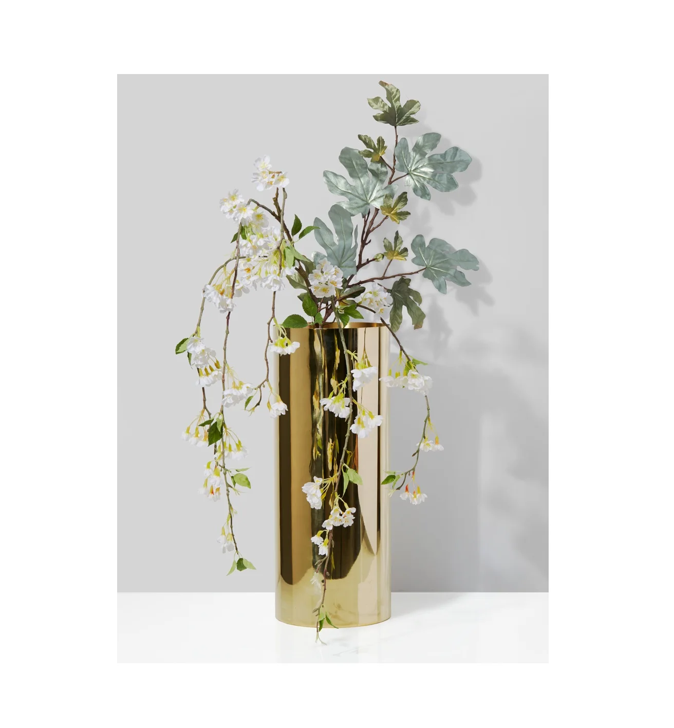 Flower Vase Brass Shiny Polished Decorative
