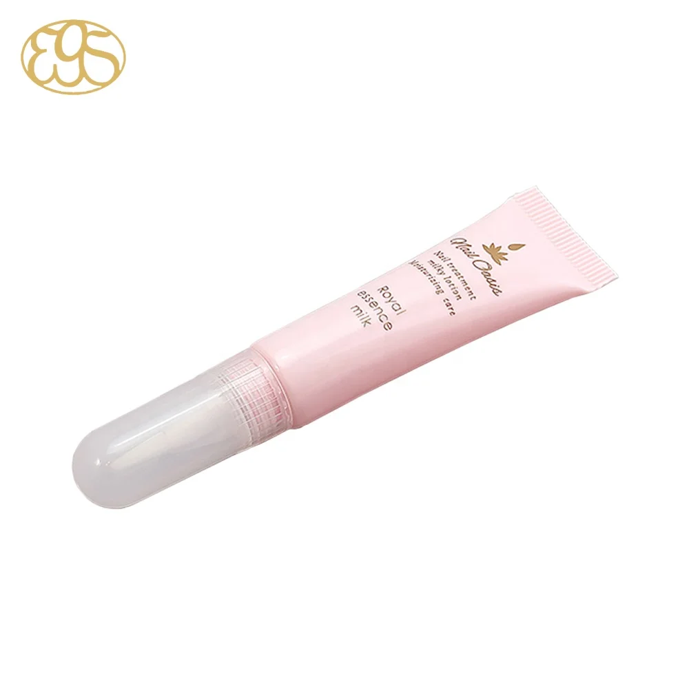 
Lip gloss Aluminium plastic tube with brush soft squeeze 10 ml 