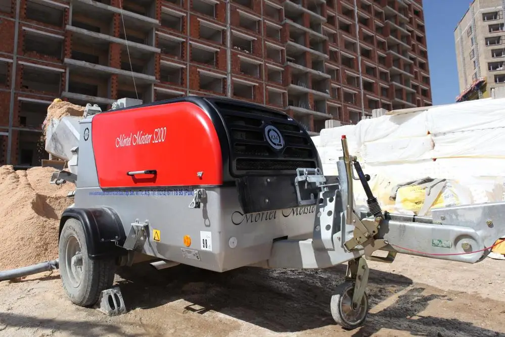 Mortel Meister 6000 BS Mortar Mixing and Transfer Machine - Screed Machine with Skip/Scraper