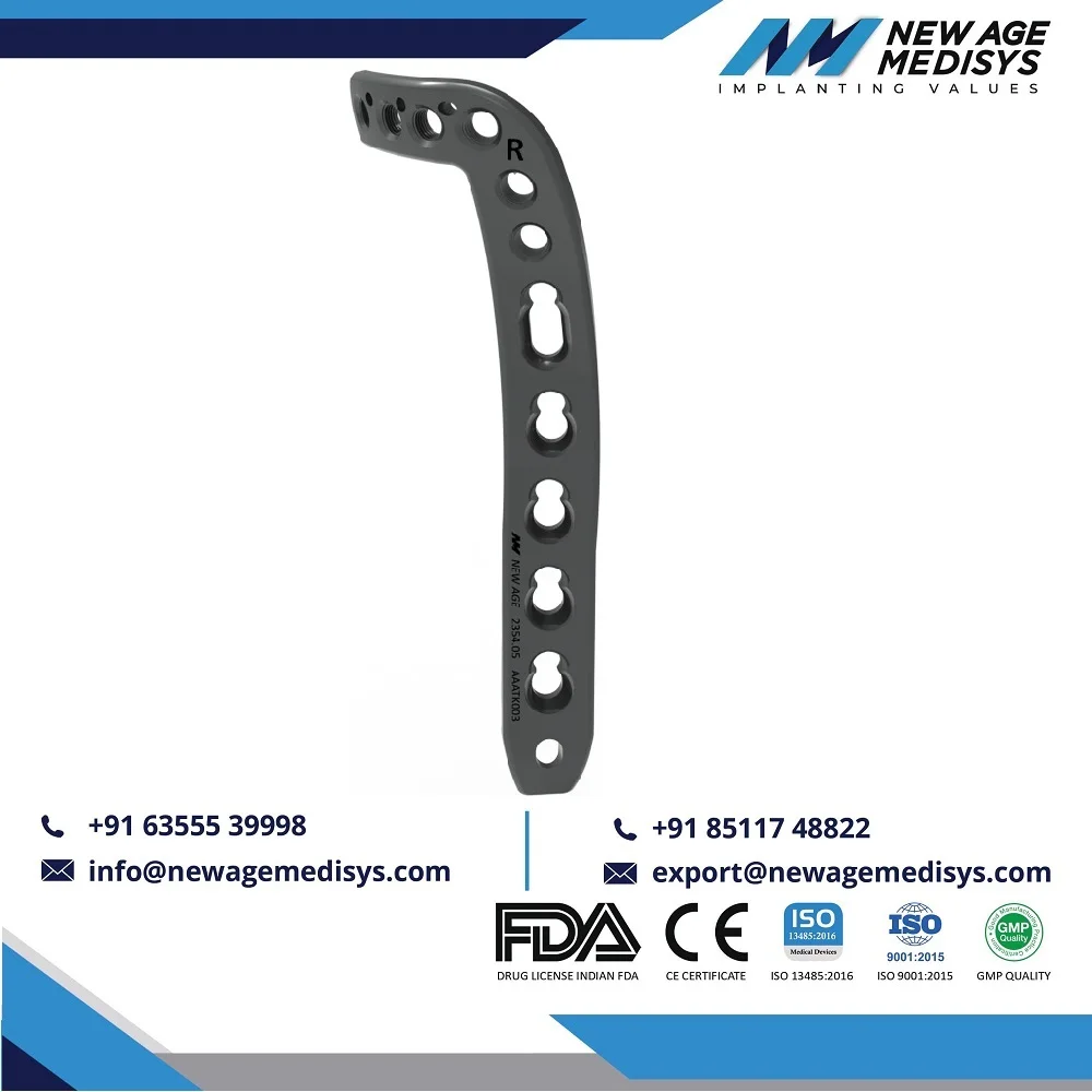 
Orthopedic Mentor Implants Replacement Bone locking plate Titanium Anterolateral Distal Tibia Plate 3.5mm Titanium CE ISO Marked 