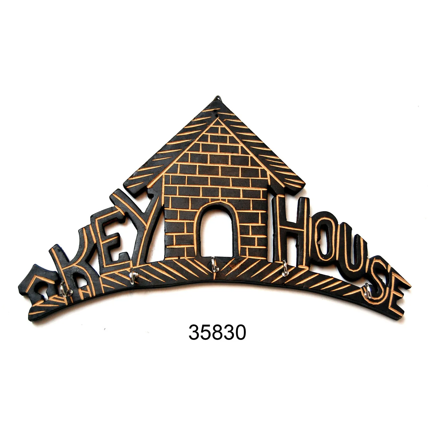 Promotional Home Decorative Phone Holder Chair Shape Key Chain Holder with Wood for Gifts kids and Home Decoration