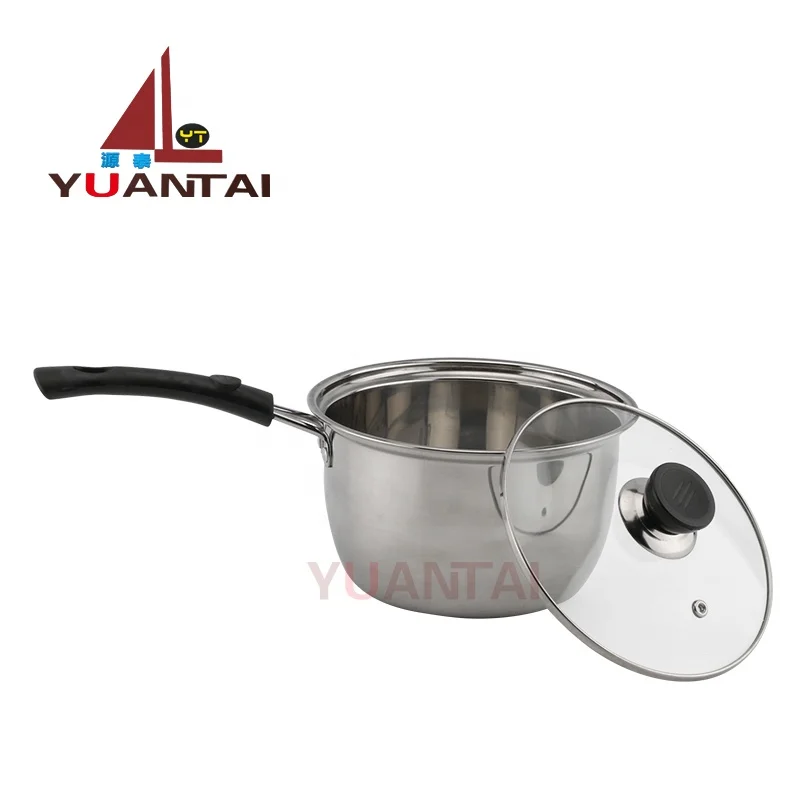 Korean hot style Stainless steel cookware pot handles cooking soup pot milk pot