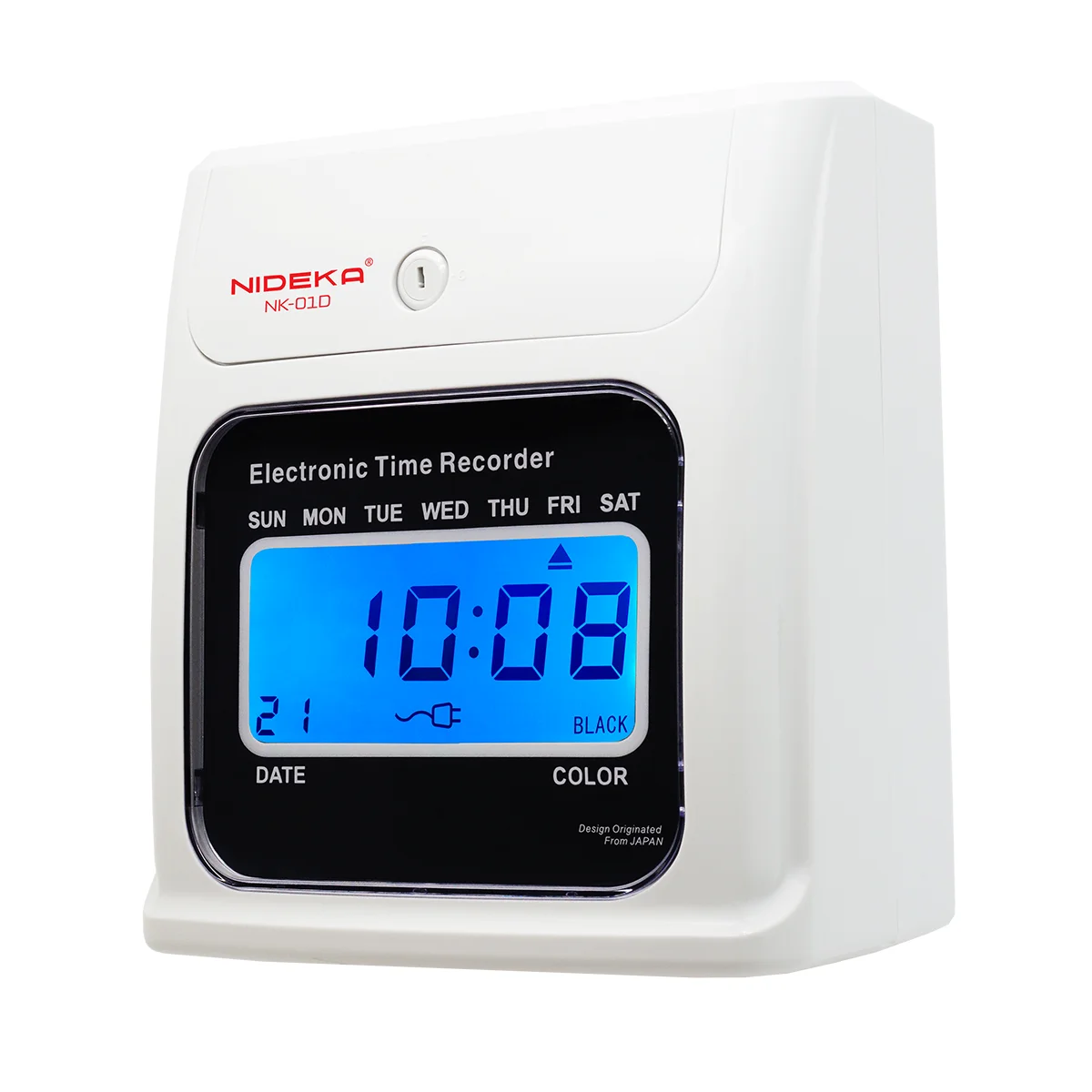 Электронный рекордер времени карта перфоратор часы Память данных резервное копирование простое управление цифровой ЖК-экран