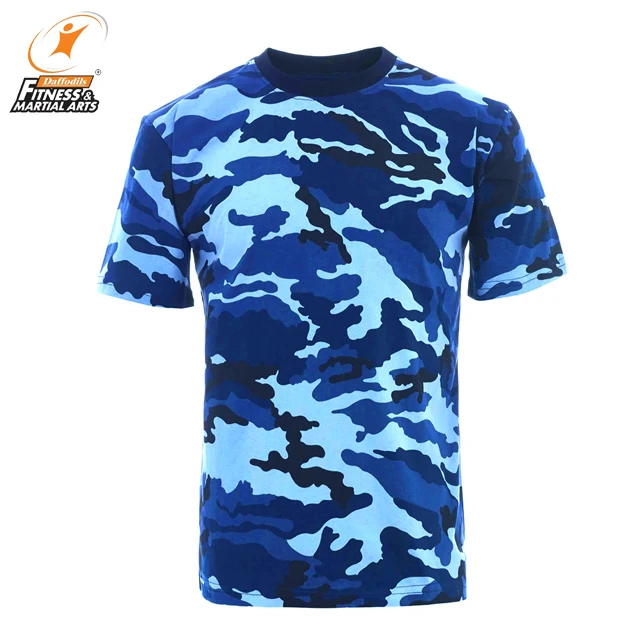 Cotton Camouflage Woodland Camo T shirt