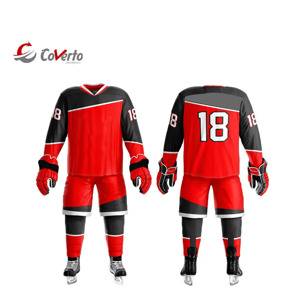  Низкая цена индивидуальная Высококачественная форма для хоккея с шайбой низкая