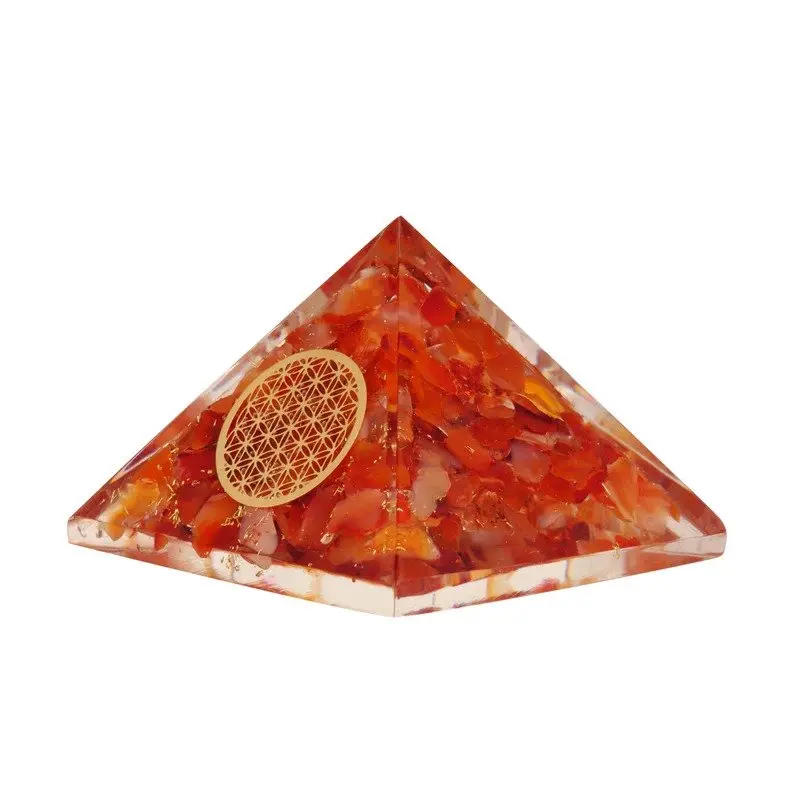 Orgone red carnelian pyramid for sale
