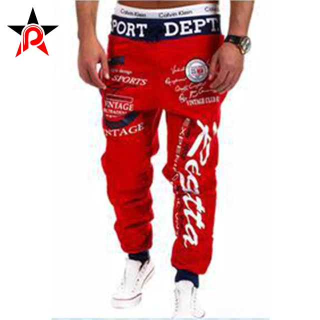 Оптовая продажа, прямой продавец с фабрики, спортивные штаны с принтом на заказ, брюки для бега для мужчин