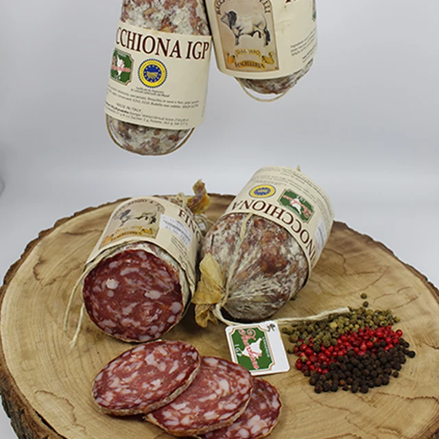 Еда и напитки, маклеерия Бакки, типика, Тоскана, финджогона, ПГИ, свиное мясо, салями с семян фенхеля