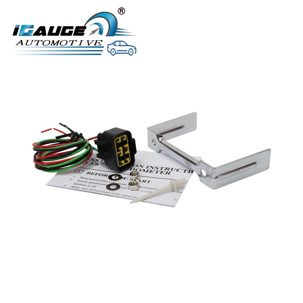 85mm cars electrical speedometer gauge by additional gps and converter kit red face universal modification car