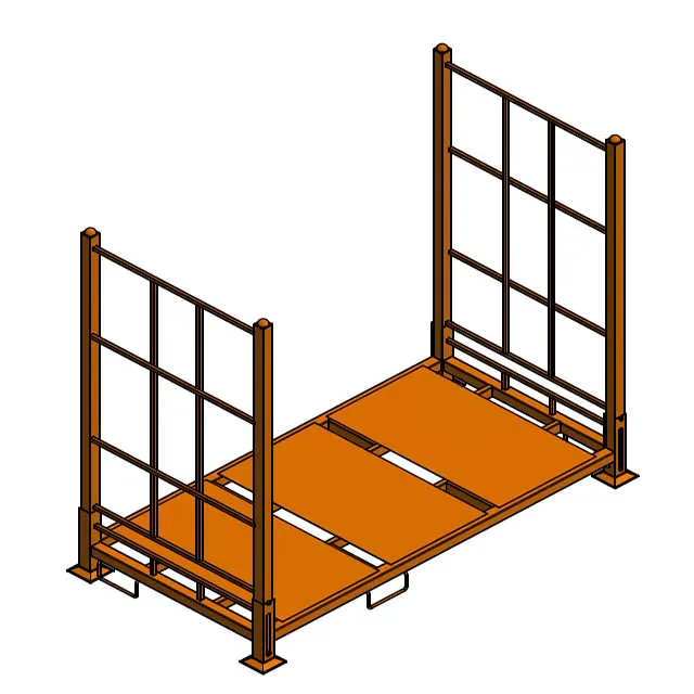 
Foldable Stackable Powder Coating Metal Wheel Storage Tire Rack 