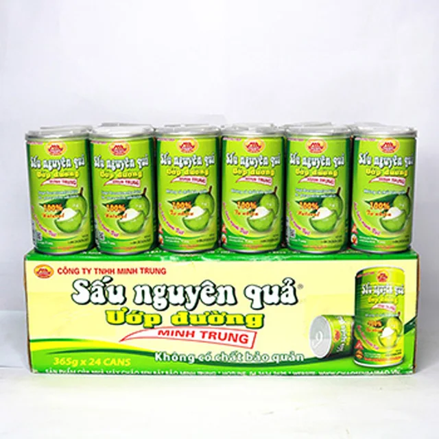 Minh Trung Food  Canned fresh sugar-marinated Dracontomelon from Vietnam - No preservative