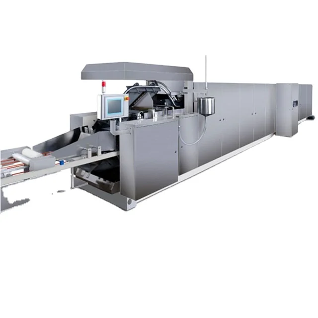 Advanced machinary High Efficiency Wafer Baking Machine/Ball Wafer Production Line with chocolate enrobing/Wafer Production Line