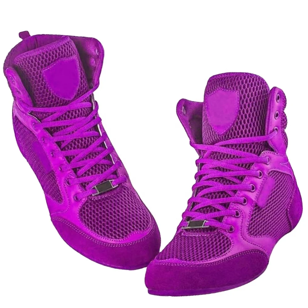 Best Selling Suede Leather Boxing Shoes Wrestling Martial Art MMA Gym Weightlifting gym Training Combat Sports Boxing Shoes