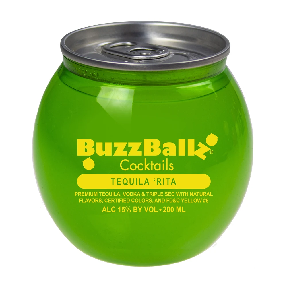 
 Легкие и вкусные коктейли BuzzBallz, текила Рита  