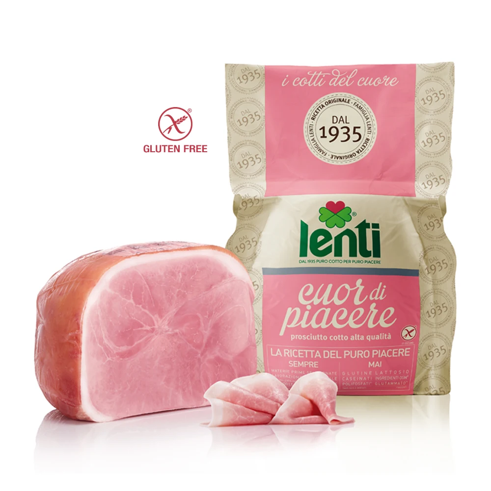 
High Quality Prosciutto Cotto Cooked Ham 8 -9,5 kg LENTI Made in Italy for wholesalers, retail, restaurants and hotels 