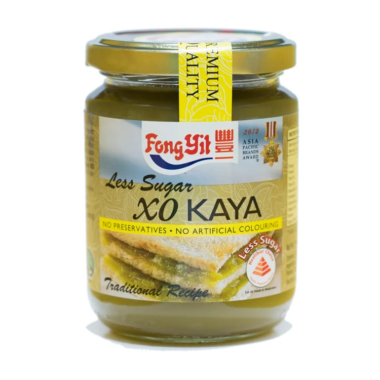 Top Choice From Singapore OEM Products with Sweet & Fragrant Taste From Natural Leaf 410G Bottle Less Sugar XO Kaya