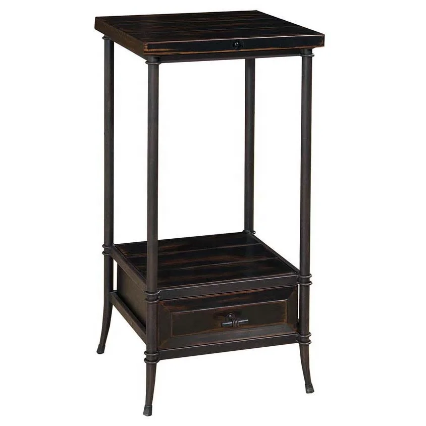 ANTIQUE VINTAGE RETRO WOODEN/IRON CABINET W/1 DRAWER