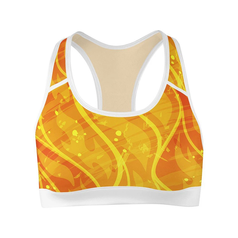  Высокая ударная изготовленный на заказ стильная одежда с цветочными мотивами для сублимационная печать под бюстгальтер спортивная | Высокое качество быстросохнущая фитнеса женщин