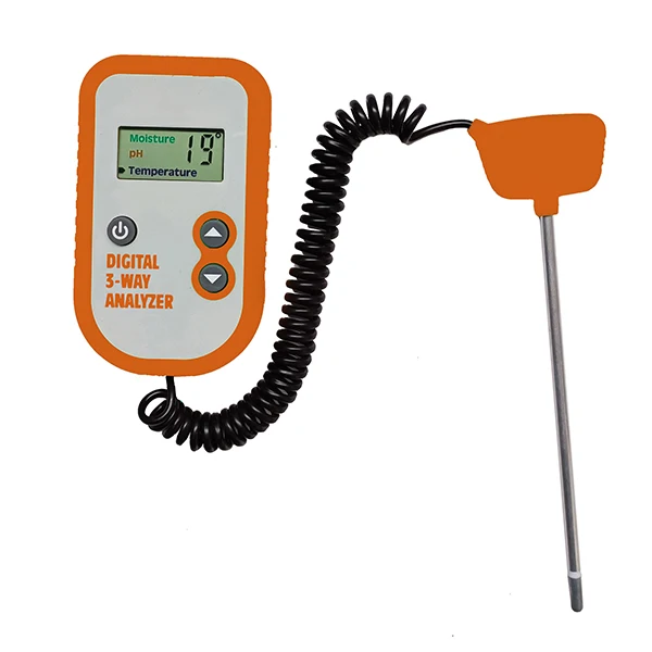 New Digital 3 Way Analyzer - Moisture pH Temperature
