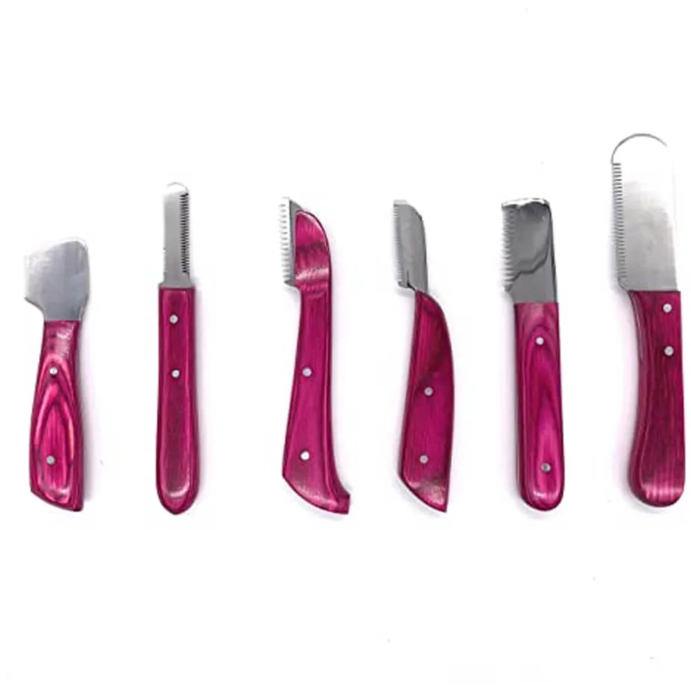 6 PIECE MULTI SET HAND STRIPPING KNIFE CAT DOG PET GROOMING COMB HAIR Pet Grooming Products