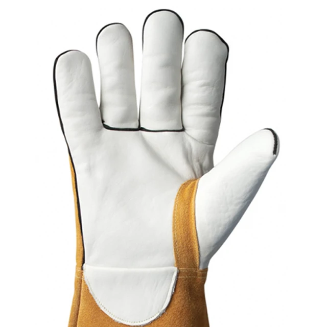 Industrial protective cow split leather safety gloves working gloves tig welding gloves
