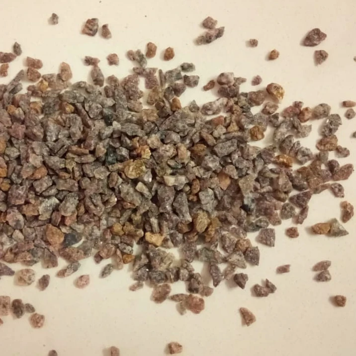 Indian natural mines direct crushed red & pink granite crushed stone chip and aggregate for construction flooring wall clading