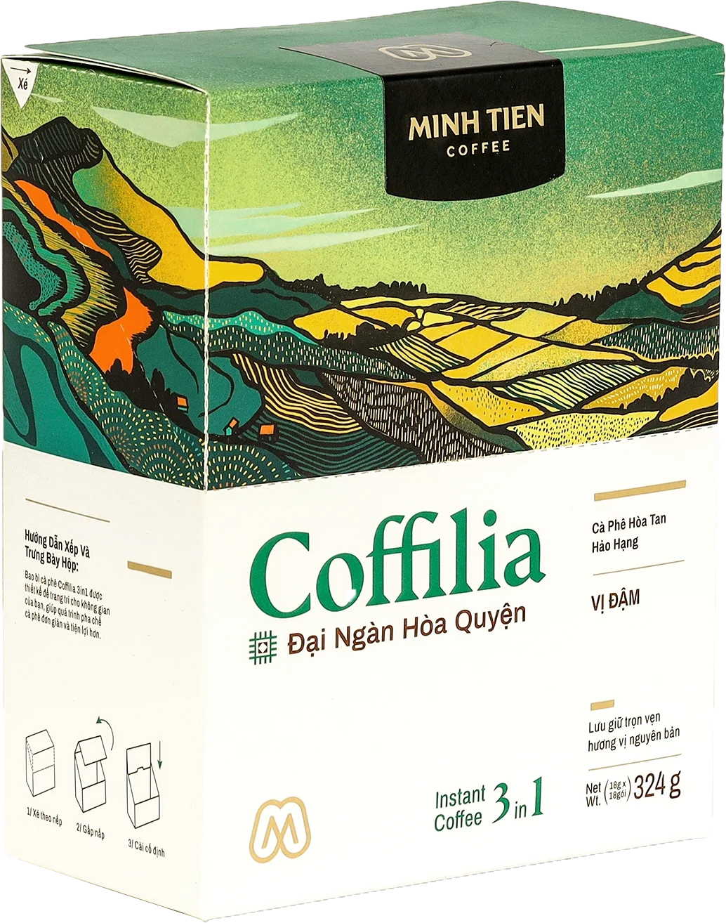 Vietnam Wholesale Cream Flavor And Mellow Taste Coffilia - 3 In 1 Instant Coffee Bulk Powder - Strong Flavor