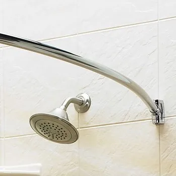 Bathroom corner pole shower curtain rod holder